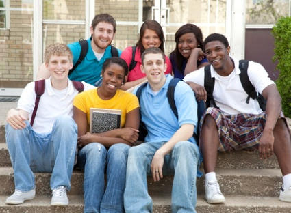Image of a group of high school students